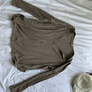 shopriffraff long sleeve waffle knit shirt
